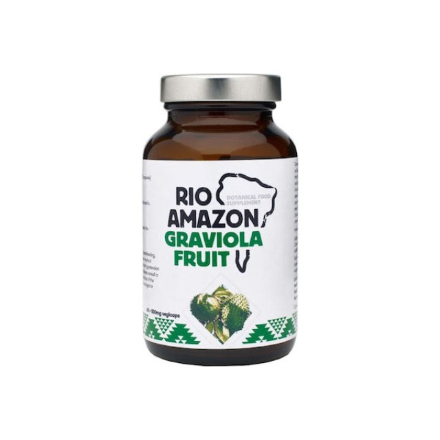 RIO AMAZON Trading Graviola 500mg Συμπλήρωμα Αντιοξειδωτικό 120caps