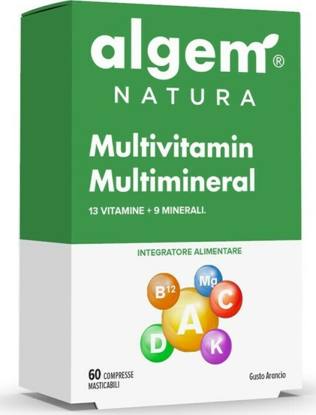 Algem Natura Multivitamin Multimineral Πολυβιταμινούχο Συμπλήρωμα Διατροφής για Ενέργεια και Τόνωση 60 Ταμπλέτες