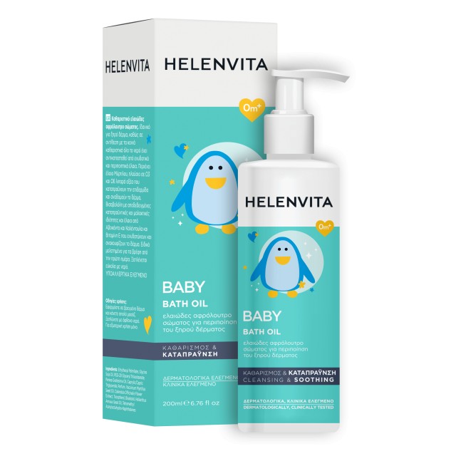Helenvita Baby Bath Oil Ελαιώδες Αφρόλουτρο για Περιποίηση του Ξηρού Δ … Helenvita Baby Bath Oil Ελαιώδες Αφρόλουτρο για Περιποίηση του Ξηρού Δ …
