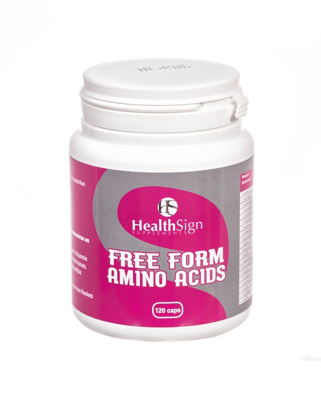 Health Sign Free Form Amino Acids Συμπλήρωμα Διατροφής Αμινοξέων 120 Κάψουλες