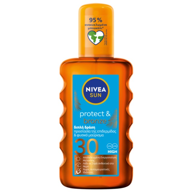 Nivea Sun Protect Bronze Αντηλιακό Spray Μαυρίσματος SPF30 200ml Nivea Sun Protect Bronze Αντηλιακό Spray Μαυρίσματος SPF30 200ml