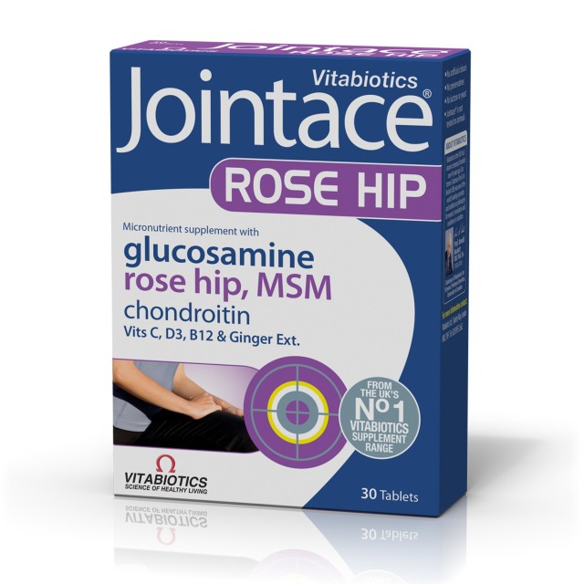 Vitabiotics Jointace Rose Hip, Γλυκοσαμίνη, Χονδροϊτίνη, MSM 30 &hellip;