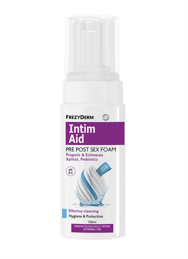 Frezyderm Intim Aid Pre Post Sex Foam pH4.5 Αφρός Καθαρισμού Ευαίσθητη &hellip;