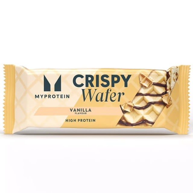 MyProtein Crispy Waffer Vanilla Γκοφρέτα Πρωτεΐνης 15gr με Γεύση Βανίλ &hellip;