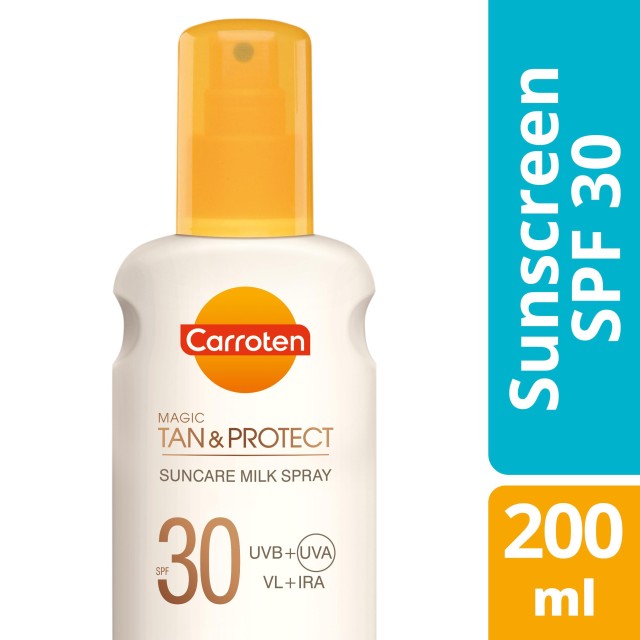 Carroten Magic Tan & Protect Suncare Milk SPF30 Αντηλιακό Γαλάκτωμα σε …