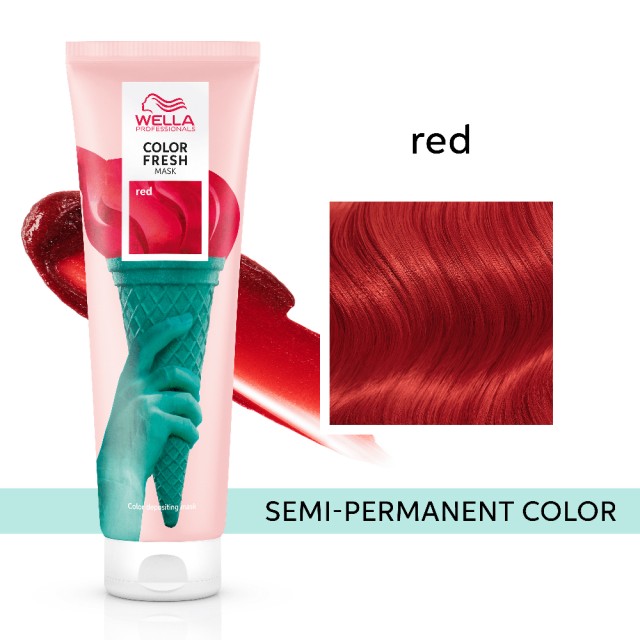 Wella Color Fresh Mask Μάσκα Μαλλιών Red για Ημιμόνιμο Χρώμα 150ml Wella Color Fresh Mask Μάσκα Μαλλιών Red για Ημιμόνιμο Χρώμα 150ml