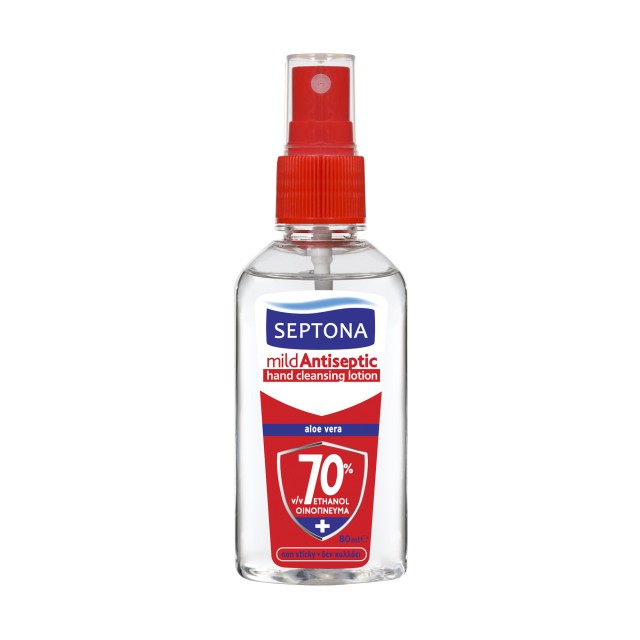 Septona Mild Antiseptic Αντισηπτική Lotion Χεριών Αλόη 70% Οινόπνευμα …