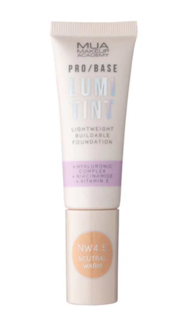 MUA Pro Base Lumi Tint NW4.5 Foundation Νέας Γενιάς με Skincare Δράση … MUA Pro Base Lumi Tint NW4.5 Foundation Νέας Γενιάς με Skincare Δράση …