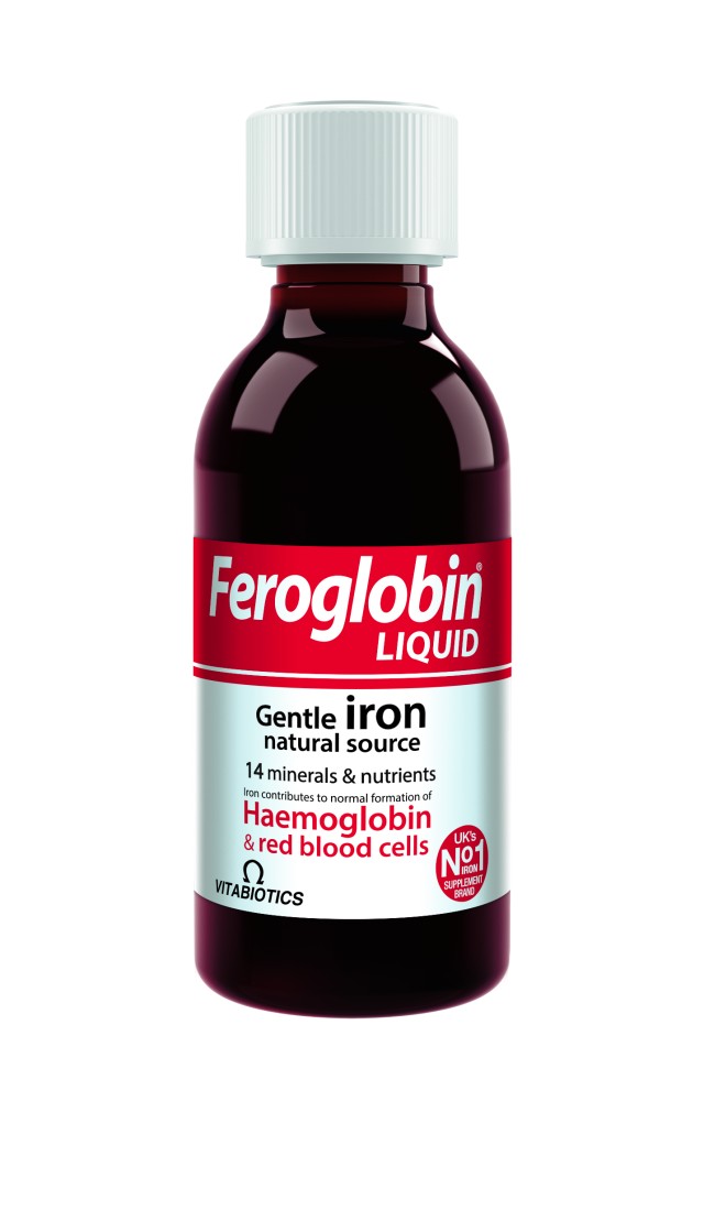 Vitabiotics Feroglobin B12 Liquid Σίδηρος σε Υγρή Μορφή για Ενήλικες & Παιδιά από 3 Ετών και άνω 200ml