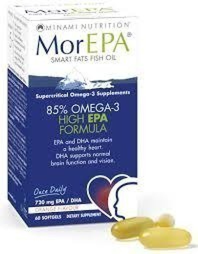 Minami Nutrition MorEpa Smart Fats Fish Oil Συμπλήρωμα Διατροφής με Ω3 Ιχθυέλαιο 30 Κάψουλες