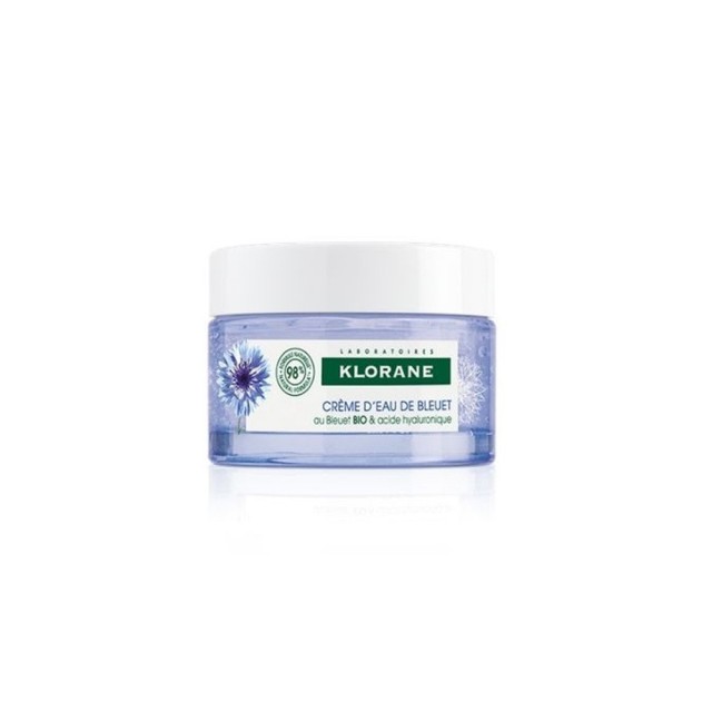 Klorane Cornflower Water Cream Ενυδατική Κρέμα Ημέρας Προσώπου - Λαιμο …