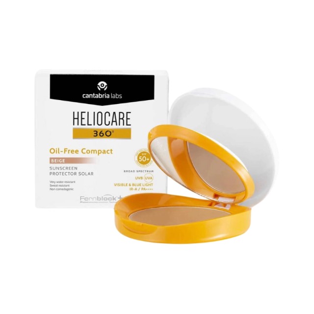 HelioCare 360°Oil-Free Compact SPF50+ Beige Αντηλιακή Πούδρα Προσώπου …