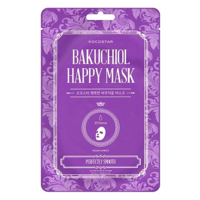 Kocostar Bakuchiol Happy Mask Εμποτισμένη Μάσκα Προσώπου με Bakuchiol …