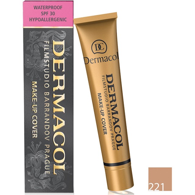 DERMACOL Make-up Cover Waterproof SPF30 Hypoallergenic  221 30 gr