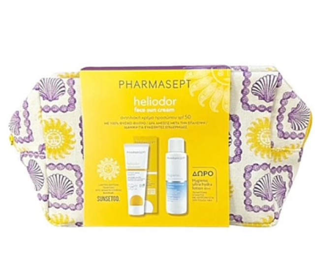 Pharmasept PROMO Heliodor Face Sun Cream SPF50 με Φυσικό Αντηλιακό Φίλ …
