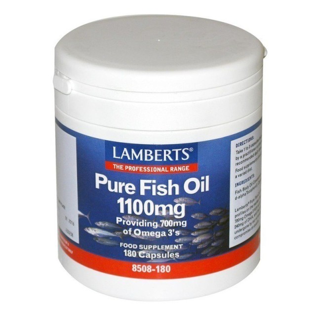 Lamberts Pure Fish Oil 1100mg (EPA) Συμπλήρωμα Διατροφής με Ιχθυέλαιο …