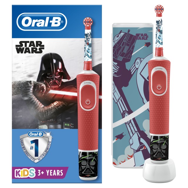 Oral B Kids Παιδική Ηλεκτρική Οδοντόβουρτσα Star Wars από την Braun + Δώρο Θήκη Ταξιδίου