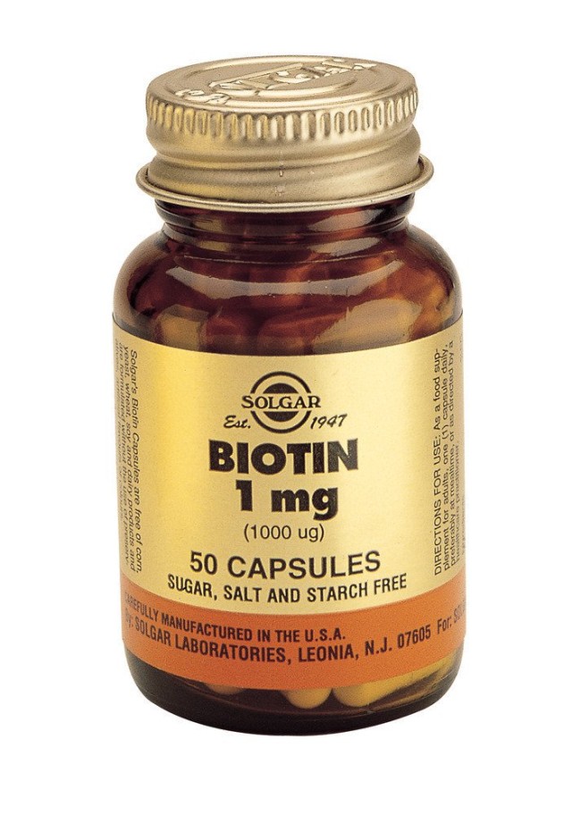 Solgar Biotin 1000mg Συμπλήρωμα Διατροφής Βιοτίνης για την Ανάπτυξη των Κυττάρων 50 Φυτικές Κάψουλες