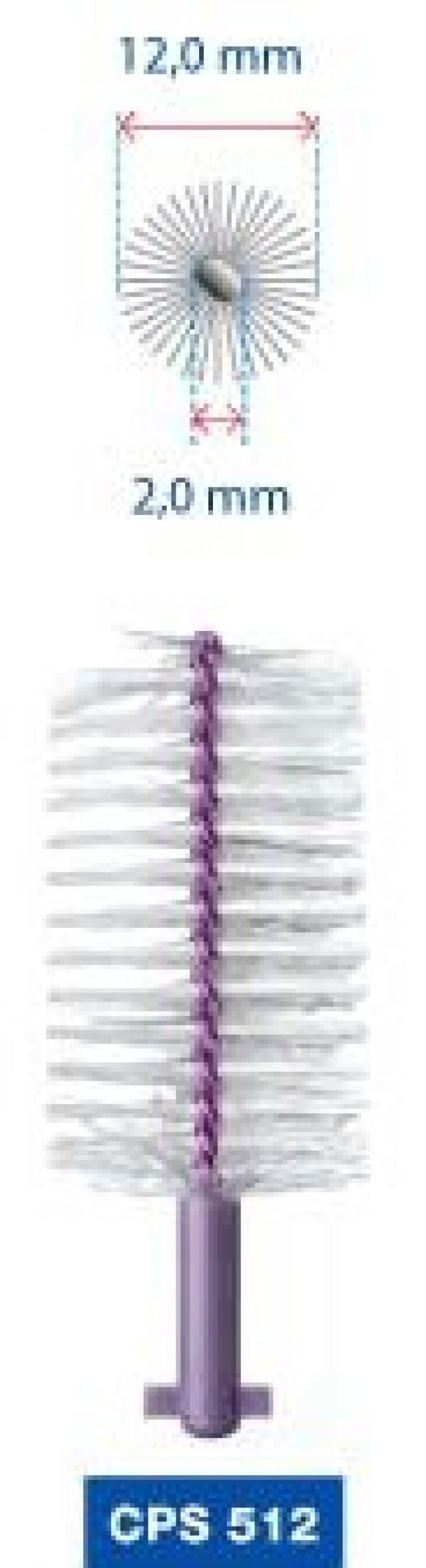 Curaprox CPS Soft Implant 512 Μεσοδόντια Βουρτσάκια Μωβ, 3 τεμάχια