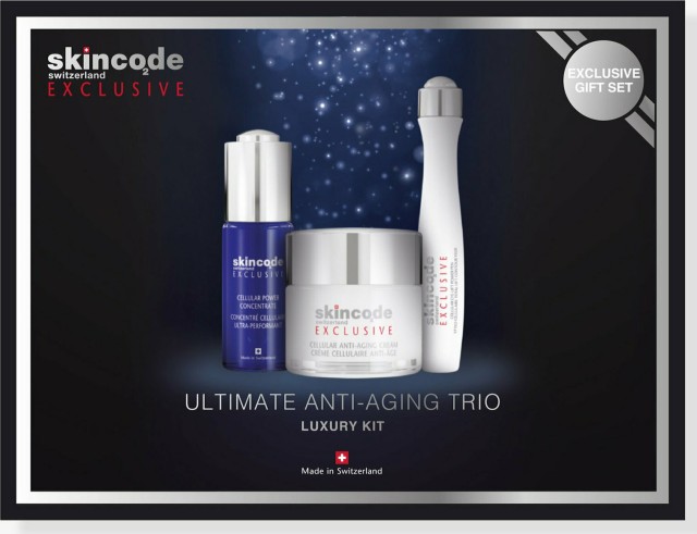 Skincode PROMO Ultimate Trio Cellular Anti Aging Cream 50ml - Cellular Power Concentrate Serum 30ml - Eye Lift Power Pen 15ml