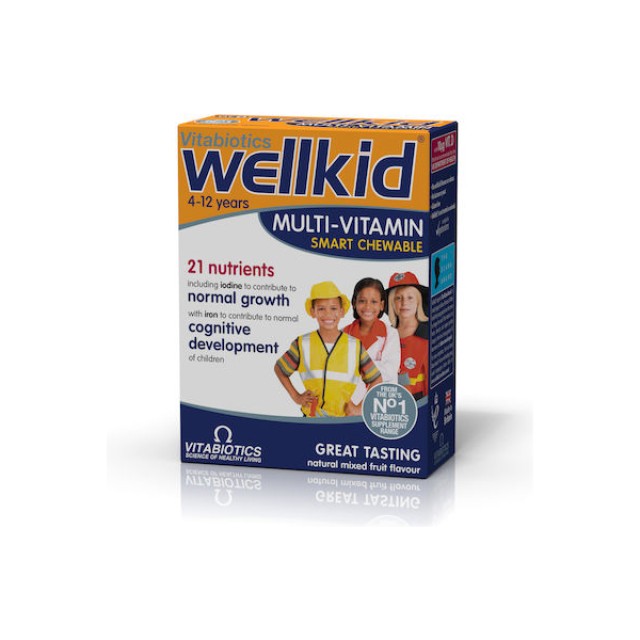 Vitabiotics Wellkid Πολυβιταμίνη, 4-12 Ετών, 30 Μασώμενα Δισκία Vitabiotics Wellkid Πολυβιταμίνη, 4-12 Ετών, 30 Μασώμενα Δισκία