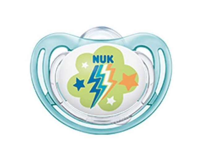 Nuk Freestyle Ορθοδοντική Πιπίλα με Σιλικόνη και Κρίκο για 0-6m+ Διάφο …