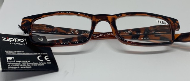 Zippo Γυαλιά Πρεσβυωπίας Κοκάλινα Ταρταρούγα [31Z-B10-DEM150] +1.50