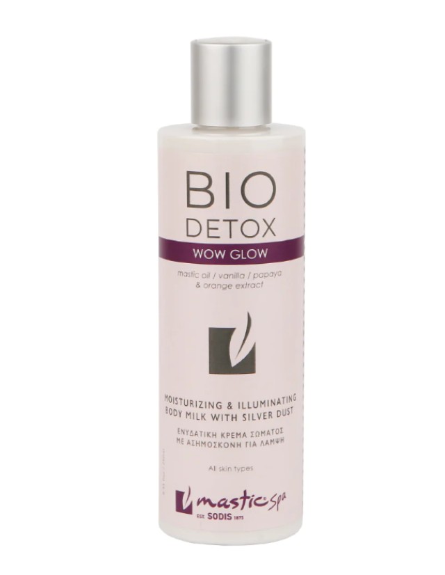Mastic Spa Biodetox Wow Glow Body Milk Ενυδατική Κρέμα Σώματος με Ασημ …