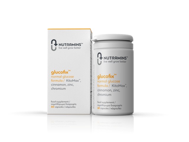 Nutramins Glucofix Συμπλήρωμα για την Ρύθμιση της Γλυκόζης 60 Κάψουλες