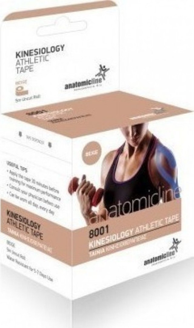 Anatomic Line Kinesiology  ( Kinesio Tape ) Athletic Tape Χρώμα:Μπέζ Τ &hellip;