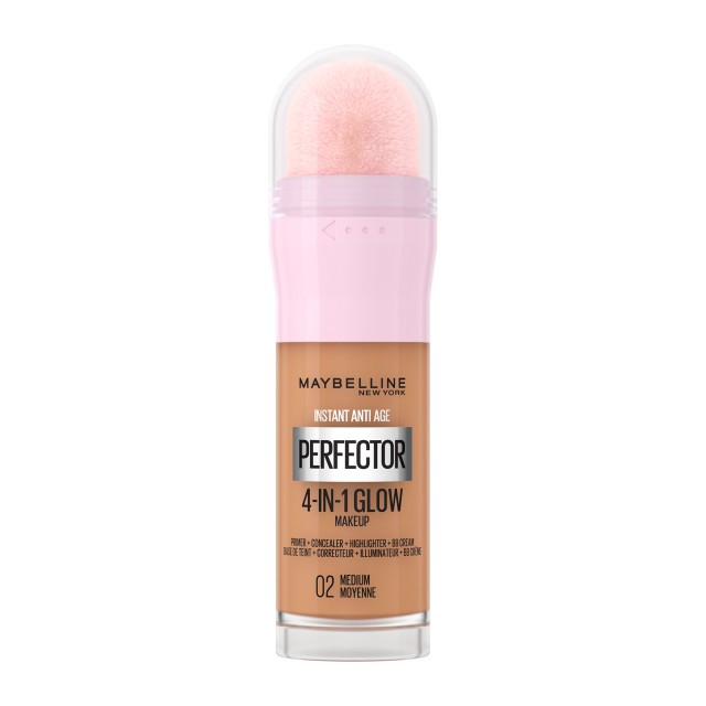 Maybelline Medium 02 Βάση Προσώπου Instant Perfector 4 in 1 Glow Make …