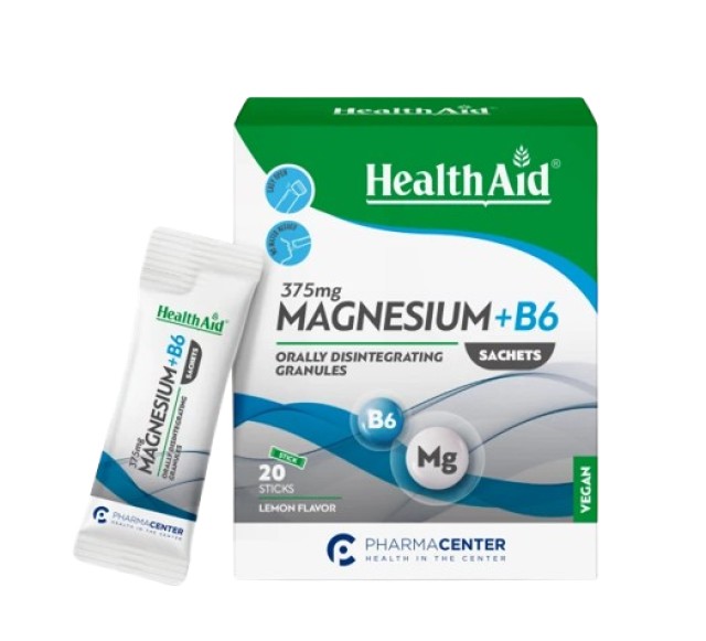 Health Aid Magnesium & B6 Sachets Μαγνήσιο & Βιταμίνη Β6 Χωρίς τη … Health Aid Magnesium & B6 Sachets Μαγνήσιο & Βιταμίνη Β6 Χωρίς τη …