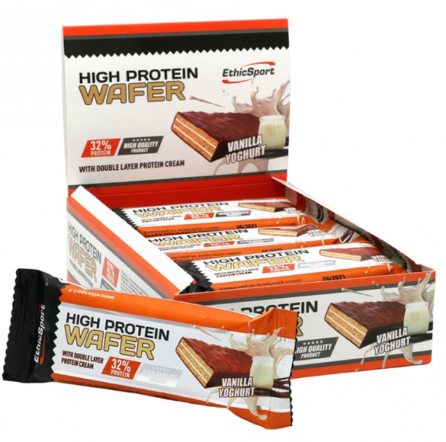 EthicSport Protein Wafer Vanilla Yogurt 32% Πρωτεΐνη – 11.3gr Πρωτεΐνη …