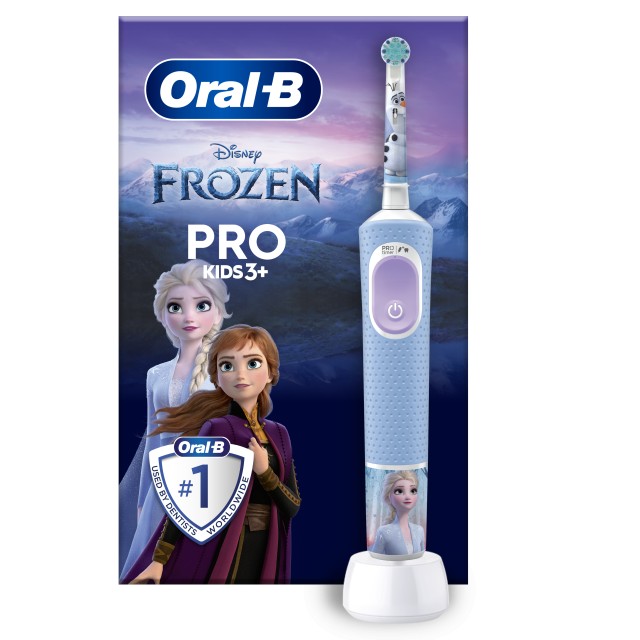 Oral B Kids Vitality Pro Ηλεκτρική Οδοντόβουρτσα Frozen, για Παιδιά 3+ Ετών Γαλάζιο 1 Τεμάχιο