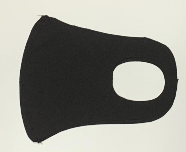 Nano Υφασμάτινη Μαύρη Μάσκα Προσώπου Με Ραφή Πολλαπλών Χρήσεων 1 Τεμάχιο