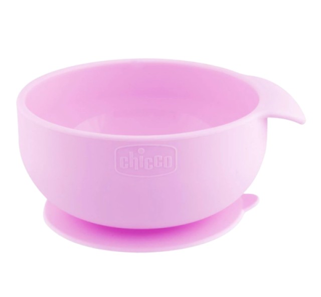 Chicco Μπολ Σιλικόνης με Βεντούζα Χρώμα:Ροζ για 6m+ 1 Τεμάχιο Chicco Μπολ Σιλικόνης με Βεντούζα Χρώμα:Ροζ για 6m+ 1 Τεμάχιο