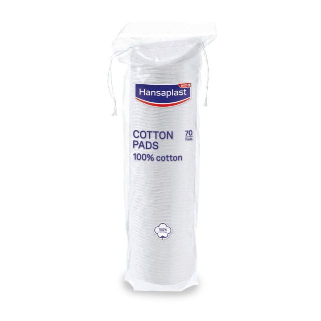 Hansaplast Cotton Pads Βαμβακεροί Δίσκοι για Ντεμακιγιάζ 70 Τεμάχια