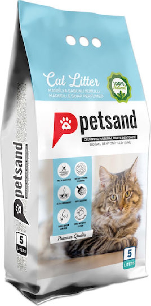 Petsand Marseille Soap Άμμος για Γάτες με Άρωμα Σαπούνι Μασσαλίας 5lt