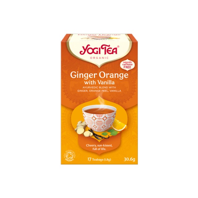 Yogi Tea Ginger Orange With Vanilla Τσαί με Τζίντζερ Πορτοκάλι & Βανίλ …