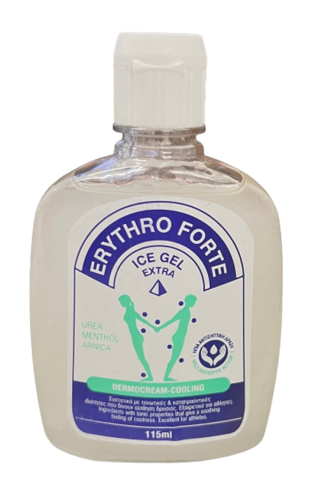 Erythro Forte Ice Gel Extra Cryotherapy Τζελ Kρυοθεραπείας για Mυϊκούς Πόνους 115ml