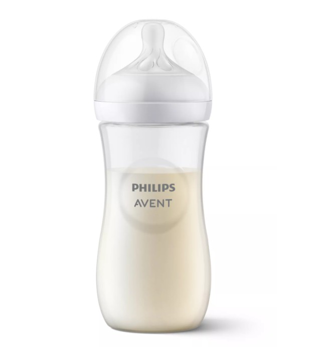 Avent Philips Natural Response Πλαστικό Μπιμπερό για 3m+ Διάφανο Θηλή …