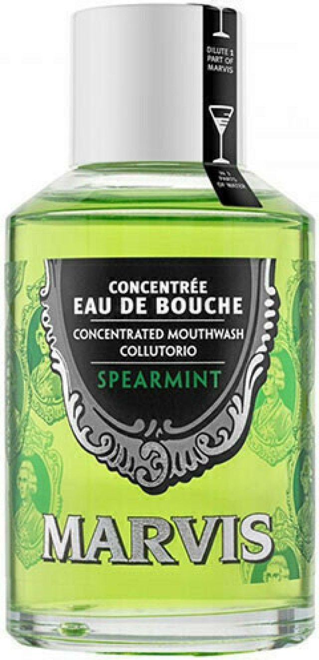 Marvis Concentrated Mouthwash Spearmint Συμπυκνωμένο Στοματικό Διάλυμα με Γεύση Δυόσμο 120ml