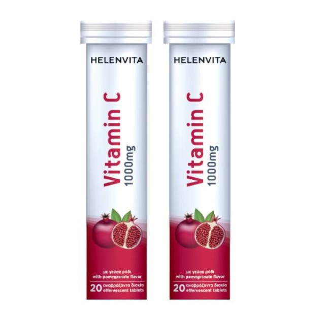Helenvita PROMO Vitamin C 1000mg για το Ανοσοποιητικό με Γεύση Ρόδι 2x …