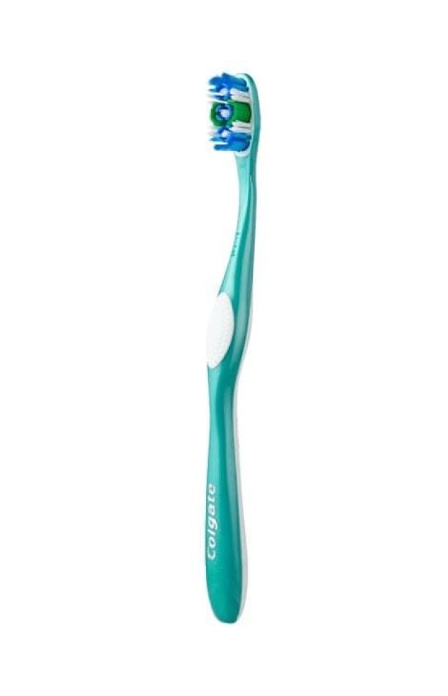 Colgate 360° Deep Clean Medium Οδοντόβουρτσα Απλή Πράσινη Μέτρια 1 Τεμ …