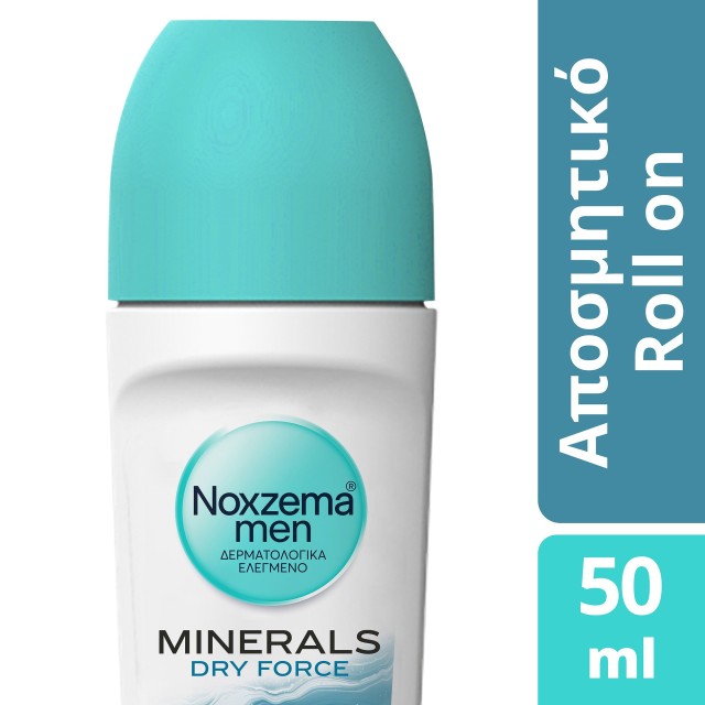 Noxzema Men Minerals Dry Force Ανδρικό Αποσμητικό Roll on 48ωρης Προστ &hellip;