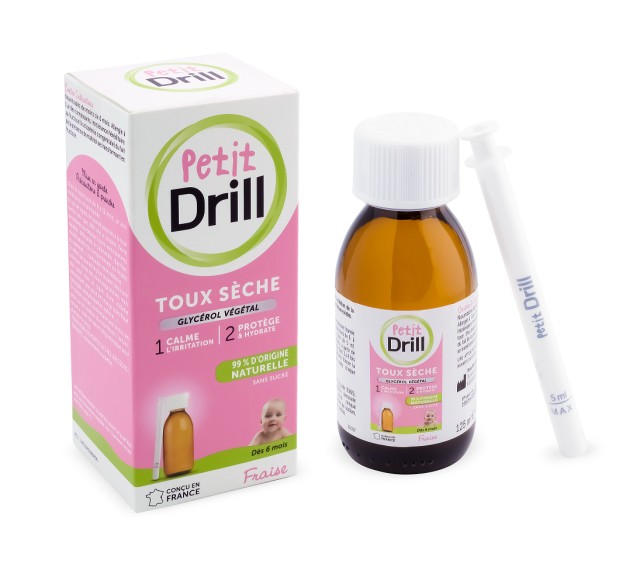 Pierre Fabre Petit Drill Παιδικό Σιρόπι για Ξηρό Βήχα, με Γεύση Φράουλ …