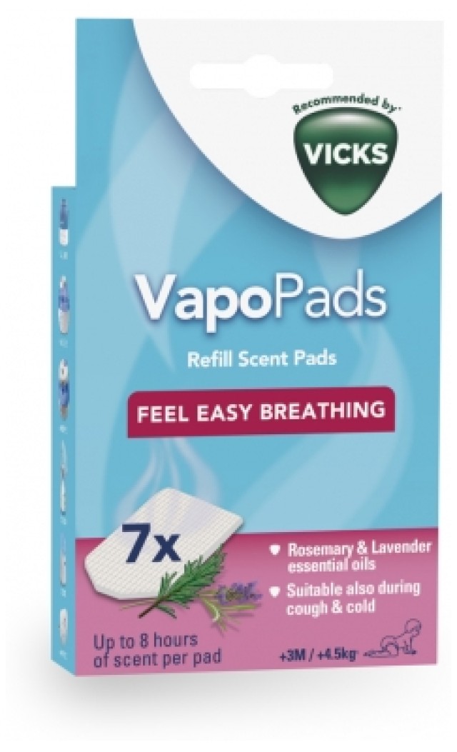 Vicks VapoPads Refill Ανταλλακτικές Ταμπλέτες με Άρωμα Δενδρολίβανο & …