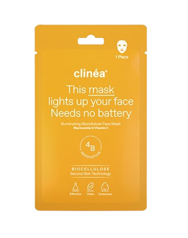 Clinéa Illuminating Biocellulose Face Mask Μάσκα Προσώπου για Λάμψη & …