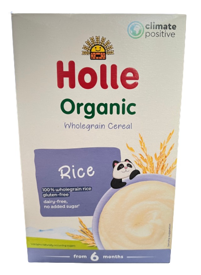 Holle Organic Rice Βρεφική Κρέμα Ρυζιού 6m+ 250gr