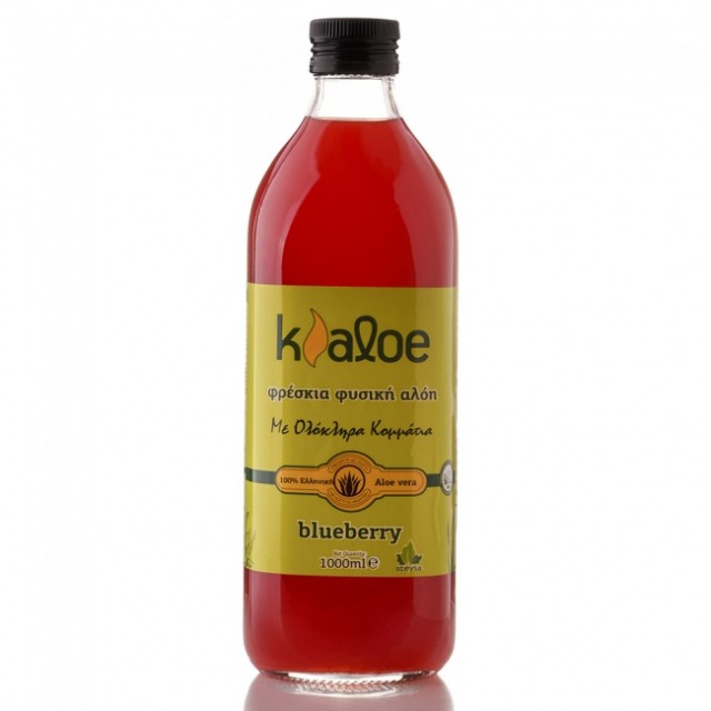 Kaloe Aloe Vera Gel Πόσιμη Αλόη με Γεύση Μύρτιλο 1000ml